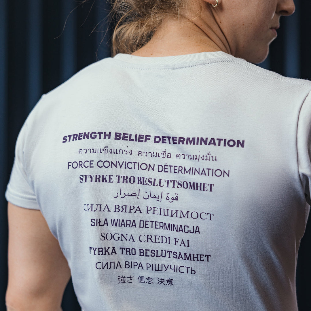 Aspire Women's Brand T-Shirt - Off White