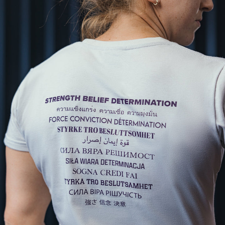 Aspire Women's Brand T-Shirt - Off White
