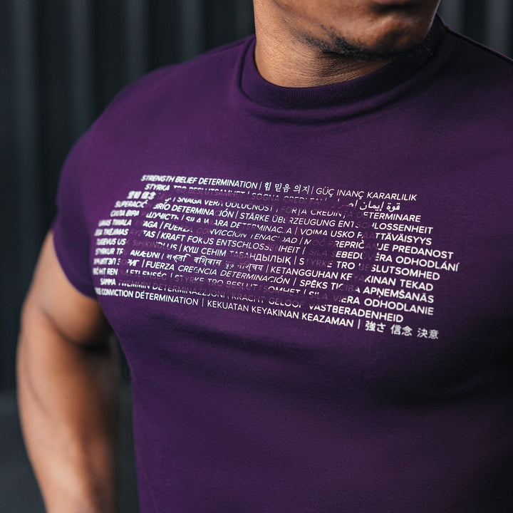 Aspire Men's Brand T-Shirt - Purple