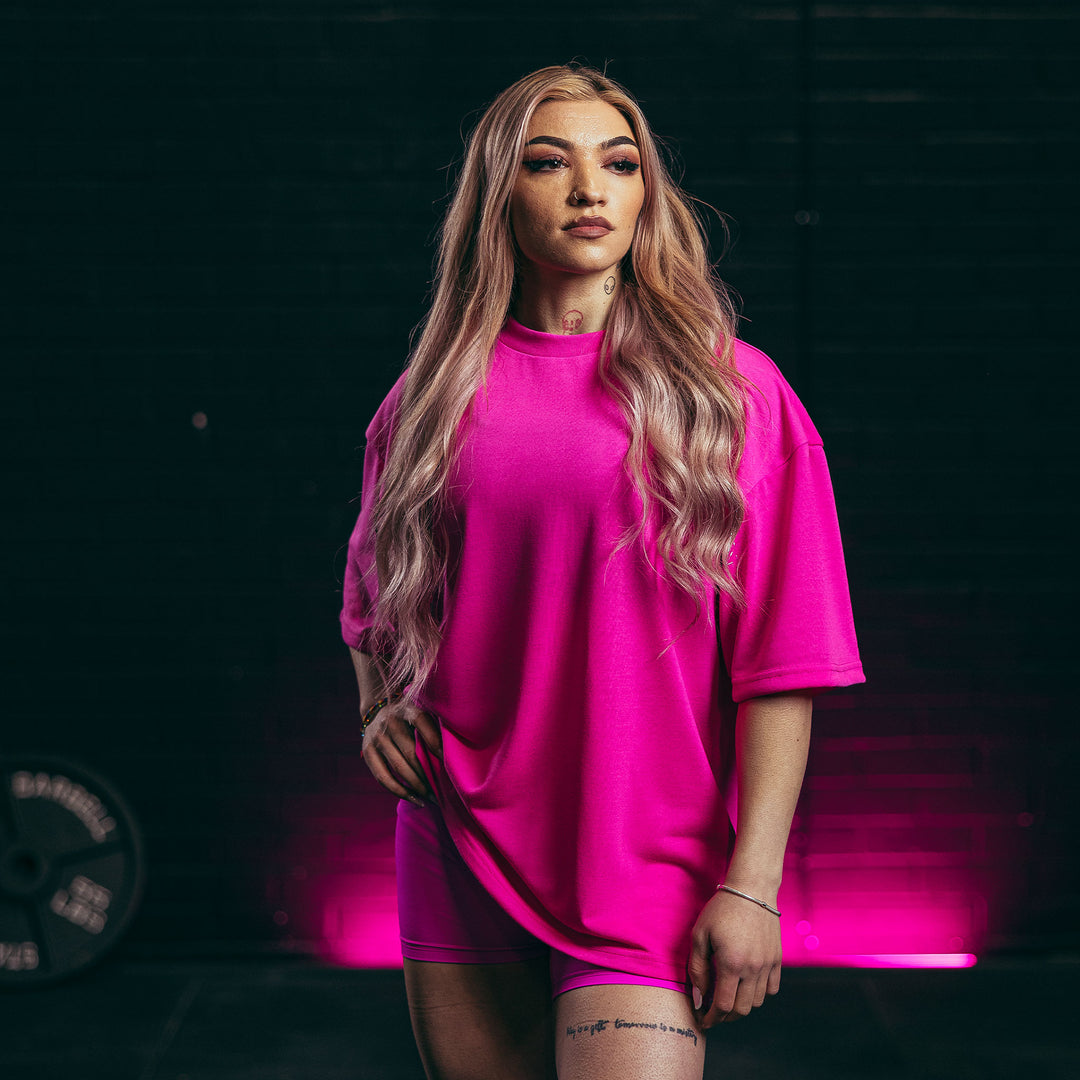 Nova Oversized T-Shirt - Glow Pink