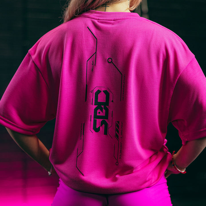 Nova Oversized T-Shirt - Glow Pink