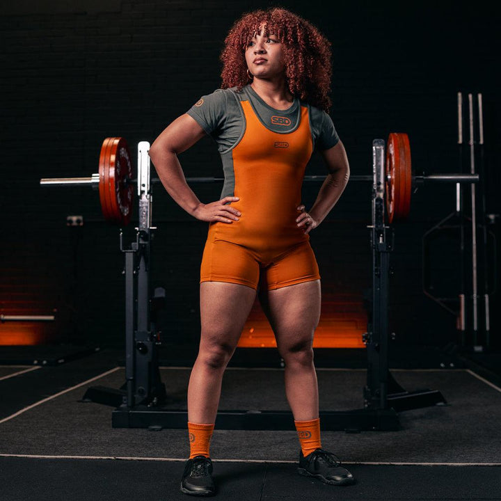 Forge Women's Powerlifting Singlet - Orange