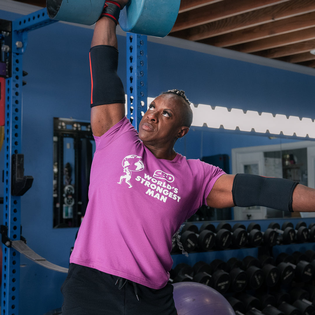 World's Strongest Man T-Shirt 2024 - Purple-SBD Apparel Canada