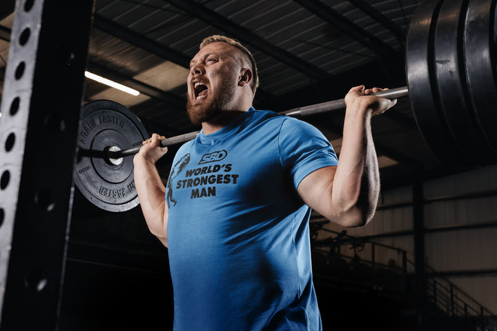 World's Strongest Man T-Shirt 2022 - Blue-SBD Apparel Canada