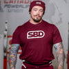 Phoenix Men's Brand T-Shirt - Burgundy & White