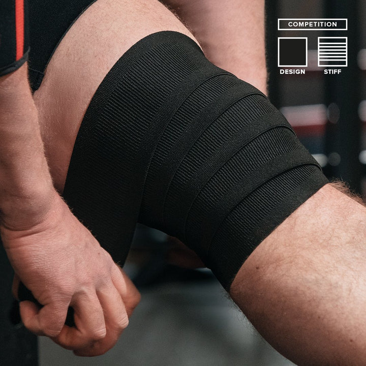 Knee Wraps - Black - Competition-SBD Apparel Canada