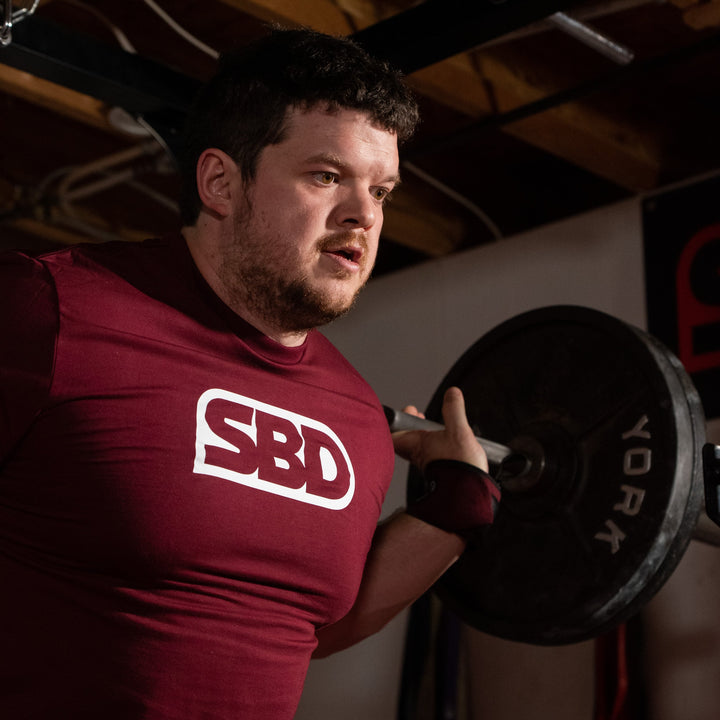 Phoenix Brand T-Shirt - Burgundy & White-SBD Apparel Canada