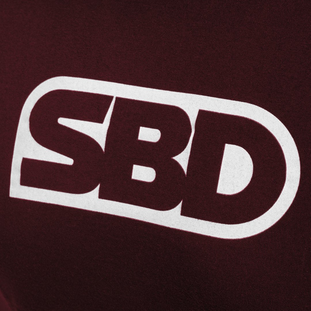 Phoenix Brand T-Shirt - Burgundy & White-SBD Apparel Canada