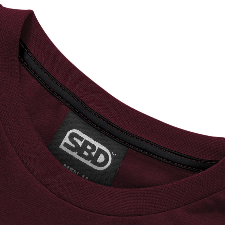 Phoenix Brand T-Shirt - Burgundy & White-SBD Apparel Canada