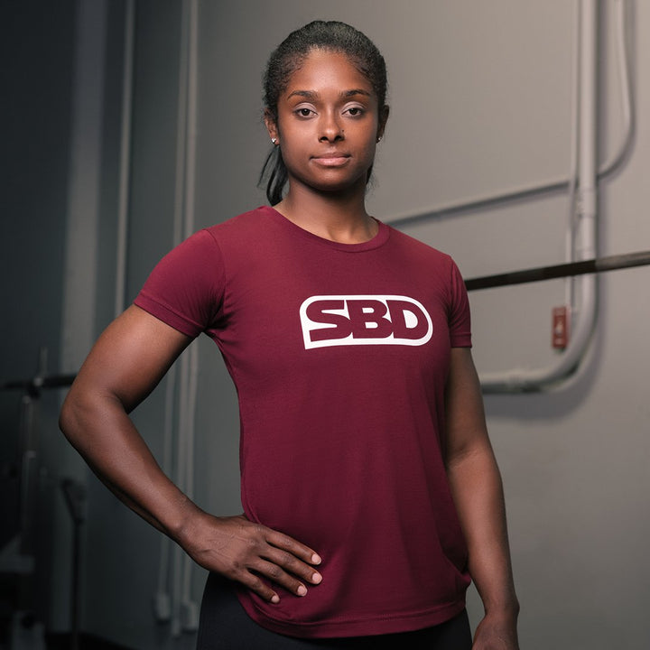 Phoenix Brand T-Shirt - Burgundy & White-SBD Apparel Canada