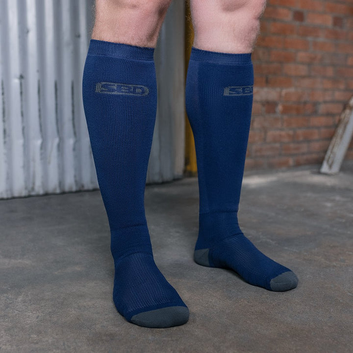 Storm Deadlift Socks - Navy-SBD Apparel Canada