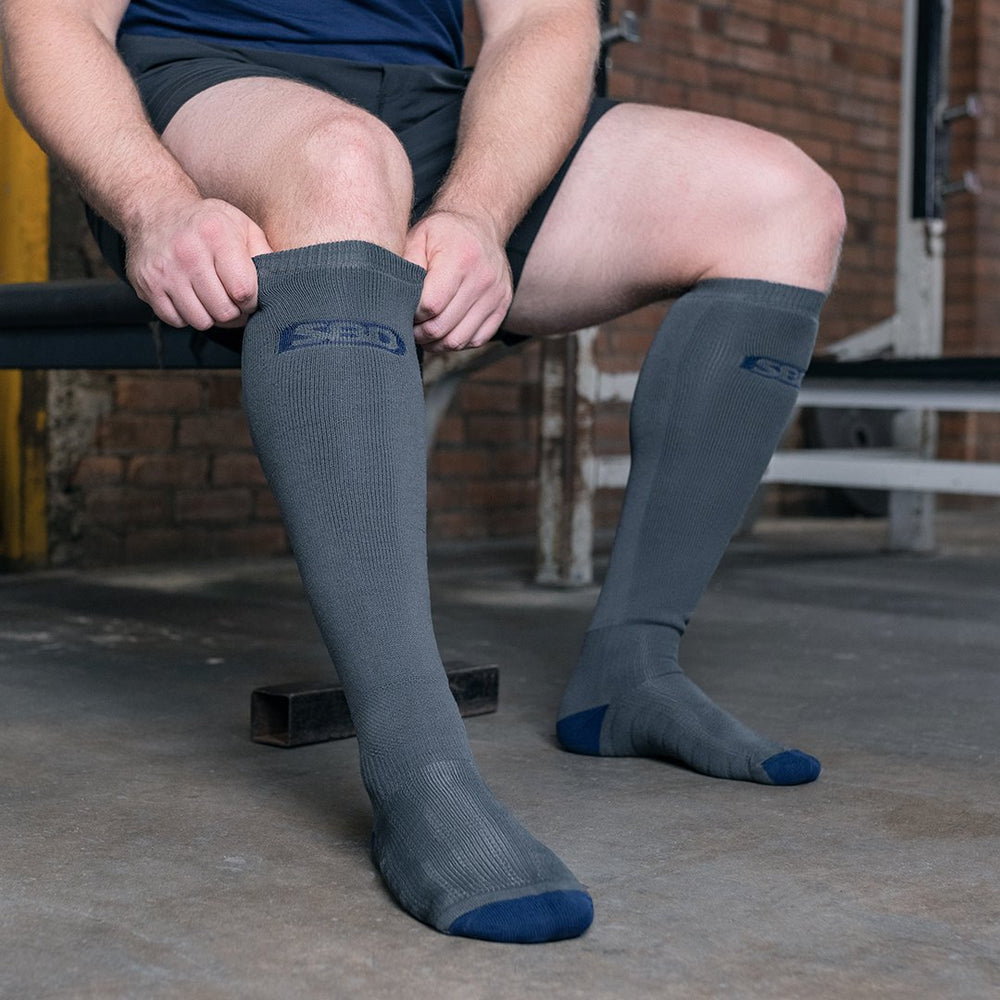 Storm Deadlift Socks - Grey-SBD Apparel Canada