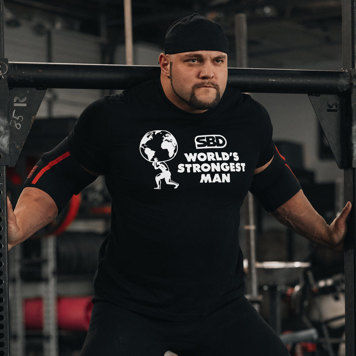 World's Strongest Man T-Shirt 2023 - Black-SBD Apparel Canada