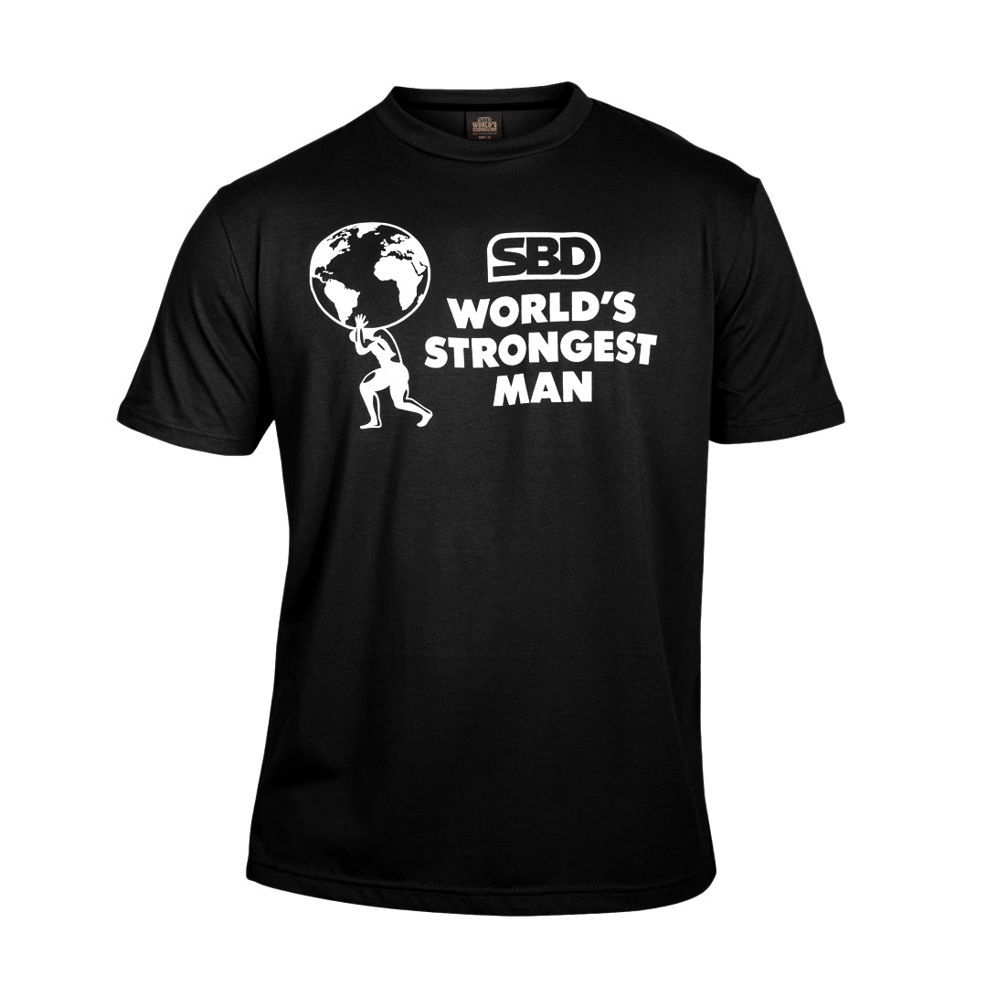 World's Strongest Man T-Shirt 2023 - Black-SBD Apparel Canada
