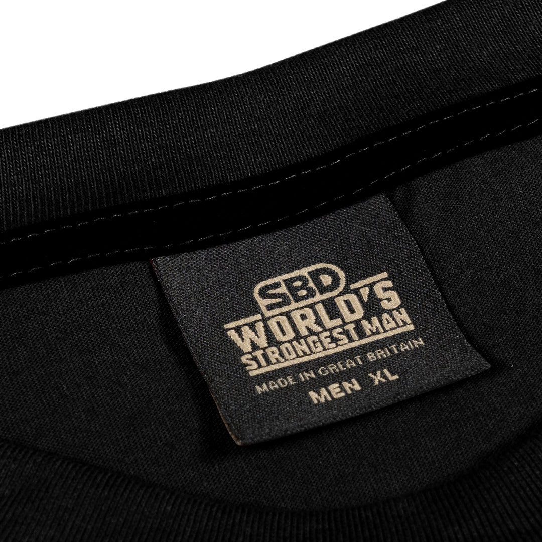 World's Strongest Man T-Shirt 2023 - Black-SBD Apparel Canada