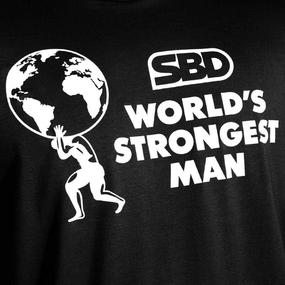 World's Strongest Man T-Shirt 2023 - Black-SBD Apparel Canada