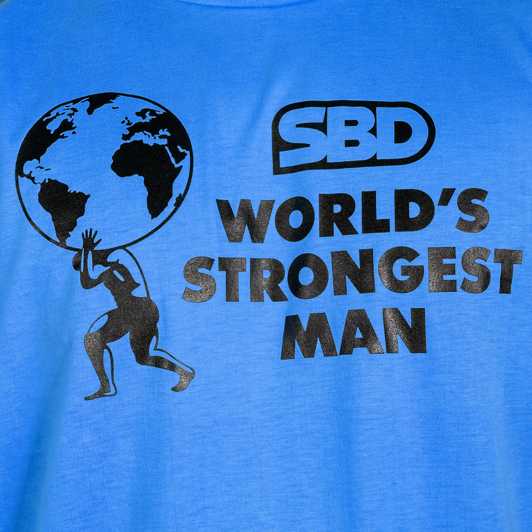 World's Strongest Man T-Shirt 2022 - Blue-SBD Apparel Canada
