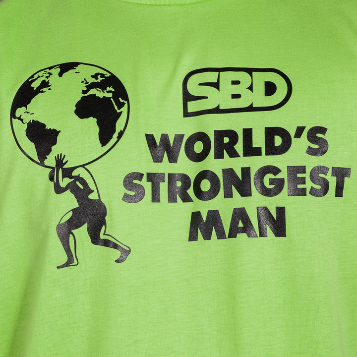 World's Strongest Man T-Shirt 2022 - Lime Green-SBD Apparel Canada