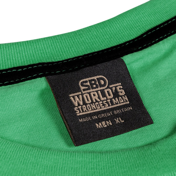 World's Strongest Man T-Shirt 2023 - Kelly Green-SBD Apparel Canada