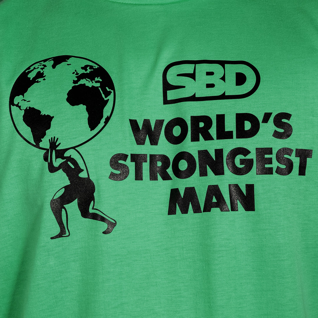 World's Strongest Man T-Shirt 2023 - Kelly Green-SBD Apparel Canada